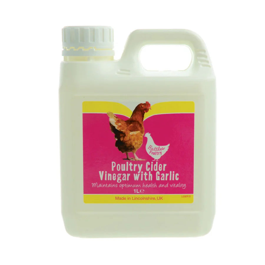 Battles Poultry Cider Vinegar with Garlic - 1 ltre