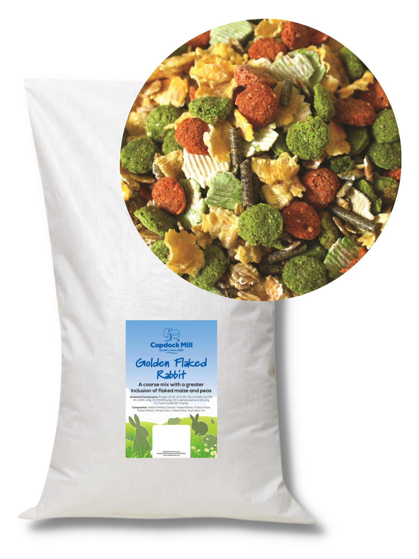 Copdock Mill Golden Flaked Rabbit Mix 15kg